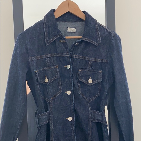 Long Button-up Jean Dress - Picture 2 of 5